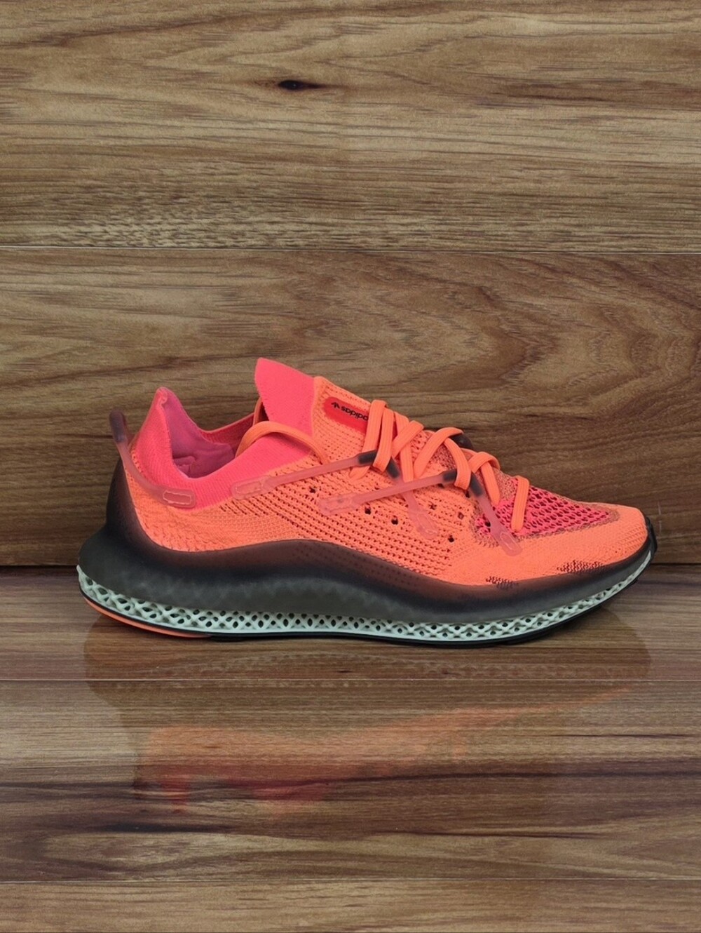 Adidas 4D Fusio Screaming Orange FY5929 Primeknit Mens Size 6 Women's Size 7.5 - Picture 6 of 7